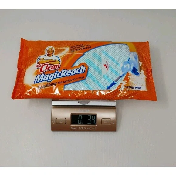 Mr Clean Magic Reach Scrubbing Tub + Shower Refill Pads 2 Opened Packs -SEE NOTE - Picture 5 of 6